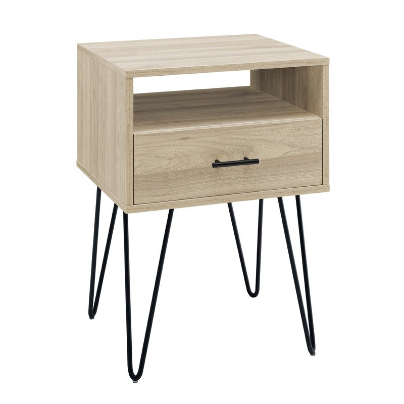 Rustic Living Lounge Center Side Hairpin Table (Birch Touch) - zeests.com - Best place for furniture, home decor and all you need