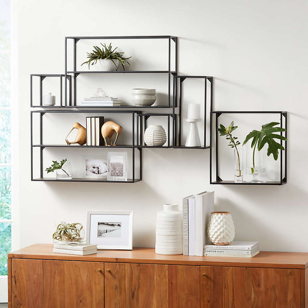 Booker Climbing Lounge Drawing Room Metal Floating Organizer Shelve Decor - zeests.com - Best place for furniture, home decor and all you need