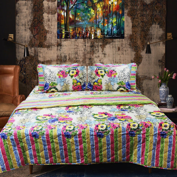 Palace Flower Birch Bedding Spread Set (6 pcs) - zeests.com - Best place for furniture, home decor and all you need