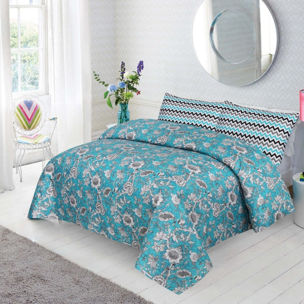 Cotton Double Bed Sheet With 2 Pillow cases - zeests.com - Best place for furniture, home decor and all you need