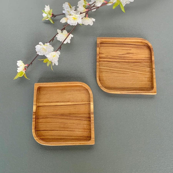Folio Platters Solid Wood Kitchen Dining Room Serving Coaster Tray - zeests.com - Best place for furniture, home decor and all you need
