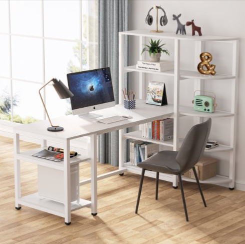 Space Savin Modern Computer Work Station Desk Organizer Table - zeests.com - Best place for furniture, home decor and all you need
