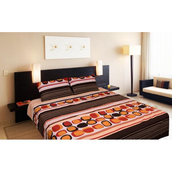 Rich Cotton Double Bed Sheet With 2 Pillow cases -Ecn018 - zeests.com - Best place for furniture, home decor and all you need