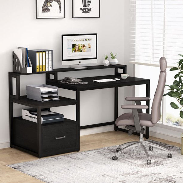 Tribesigns Work Station Organizer Office Desk Table - zeests.com - Best place for furniture, home decor and all you need