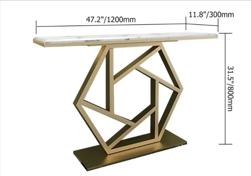 Quadratic Living Lounge Drawing Room Console Table - zeests.com - Best place for furniture, home decor and all you need