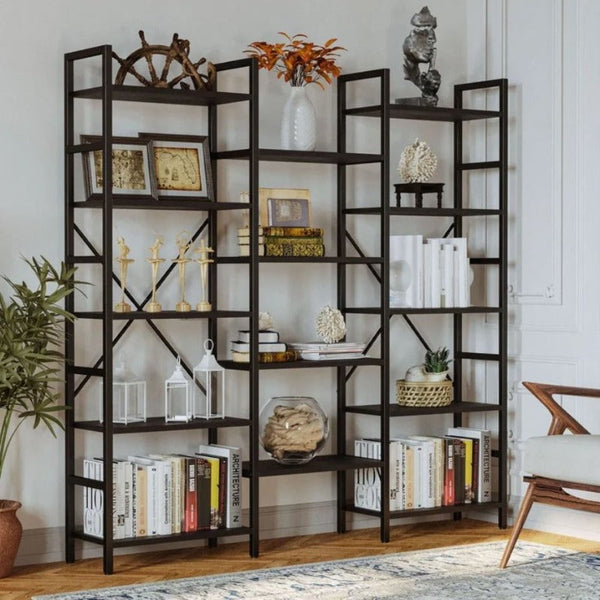 Multiuse Crosser Bookcase Storage Organizer Rack - zeests.com - Best place for furniture, home decor and all you need