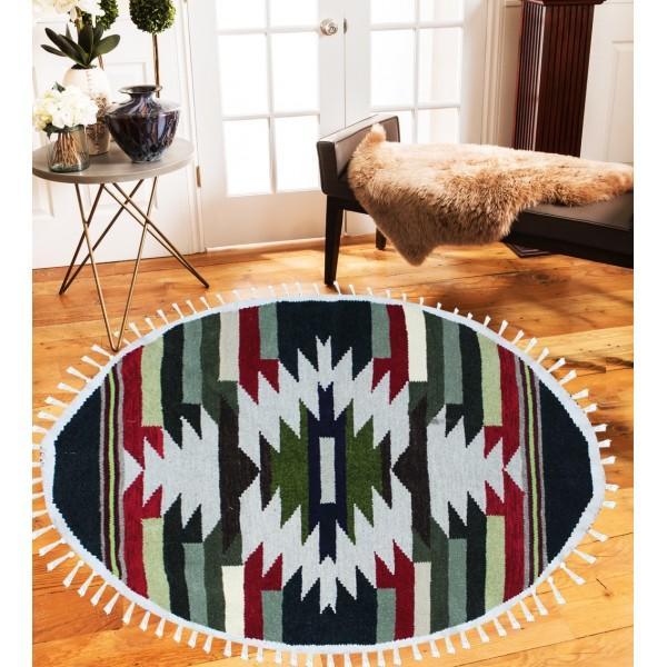 Hand-woven Woolen Rug -fm-gkr19 - zeests.com - Best place for furniture, home decor and all you need