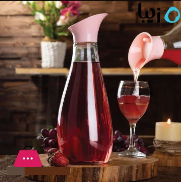 Oziba Vezzel Glass Bottle - zeests.com - Best place for furniture, home decor and all you need