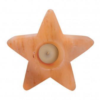 Natural Salt Candle Holder - Pack of 2 Stars - zeests.com - Best place for furniture, home decor and all you need