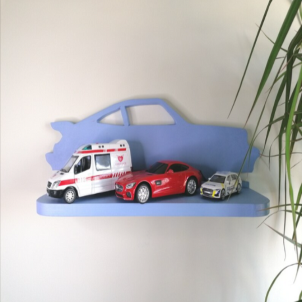Porsche Boys Kids Bedroom Floating Organizer Shelve Decor - zeests.com - Best place for furniture, home decor and all you need