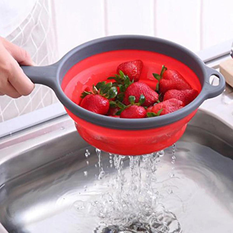 Plastic Collapsible Strainer with Handle - zeests.com - Best place for furniture, home decor and all you need