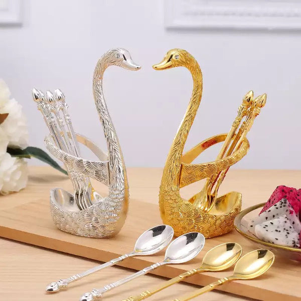 Classy Swan Spoon Set - zeests.com - Best place for furniture, home decor and all you need