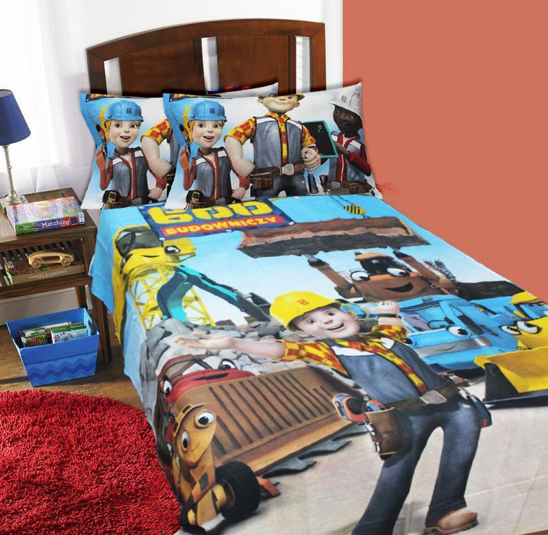 Single Kids Bed Sheet - Bob the Builder - zeests.com - Best place for furniture, home decor and all you need