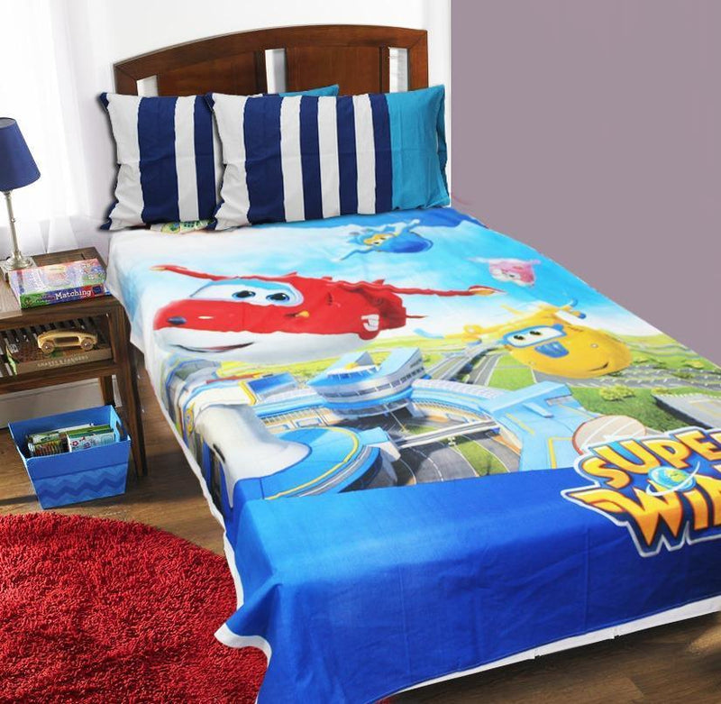 Single Kids Bed Sheet - Super Wings II - zeests.com - Best place for furniture, home decor and all you need