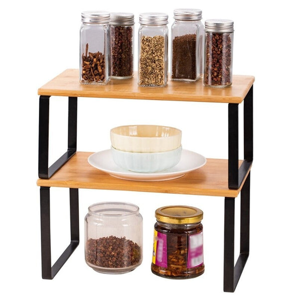 Kitchen Cabinet Shelve Organizer Rack - kitchen shelves - zeests.com - Best place for furniture, home decor and all you need