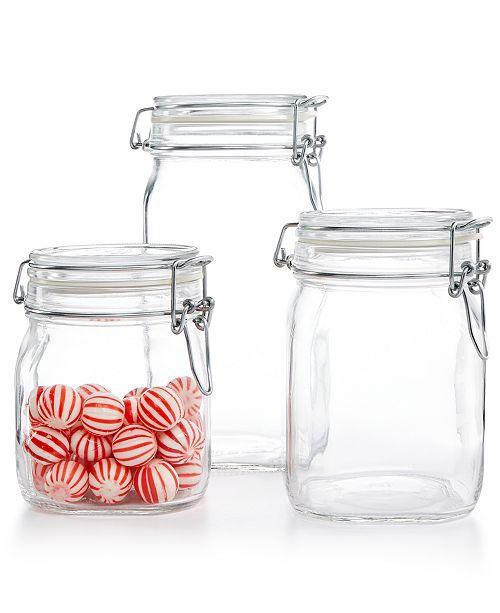 Korken Mason Jar with Clear Glass lid Food Storage with Rubber Seal - zeests.com - Best place for furniture, home decor and all you need