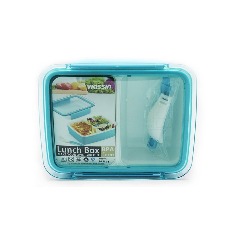 2 Compartment Lunch Box - Viassin 750ml - zeests.com - Best place for furniture, home decor and all you need