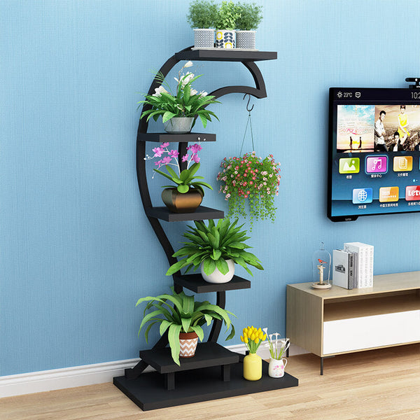 Heart Curved Plant Shelve Rack Decor - zeests.com - Best place for furniture, home decor and all you need