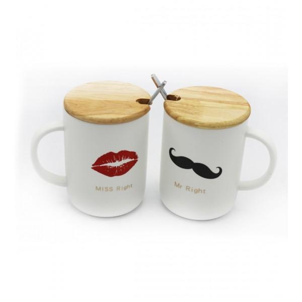 Mug Pair- Mr. and Mrs. Right - zeests.com - Best place for furniture, home decor and all you need