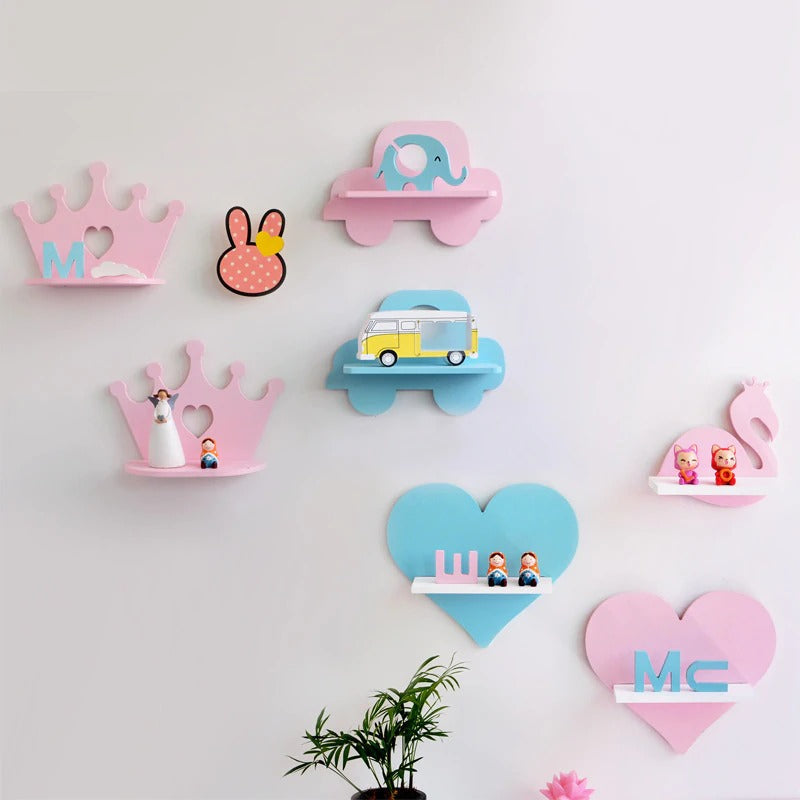 Nordic Children Ornaments Kids Bedroom Organizer Shelve Decor - zeests.com - Best place for furniture, home decor and all you need