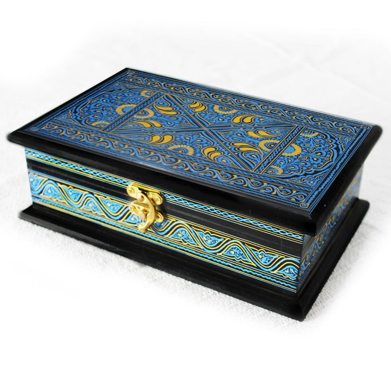Wooden Hand Made Jewellery Box - Medium - 9"x6"x3" - zeests.com - Best place for furniture, home decor and all you need