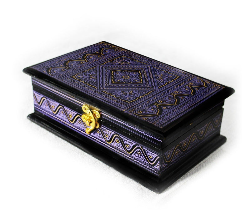 Wooden Hand Made Jewellery Box - Medium - 9"x6"x3" - zeests.com - Best place for furniture, home decor and all you need