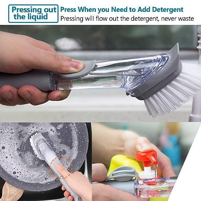 Soap Dispensing  Scrubber Brush - zeests.com - Best place for furniture, home decor and all you need