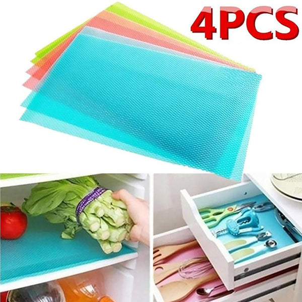 Refrigerator Antibacterial Tailored Mats (4 pcs) - zeests.com - Best place for furniture, home decor and all you need