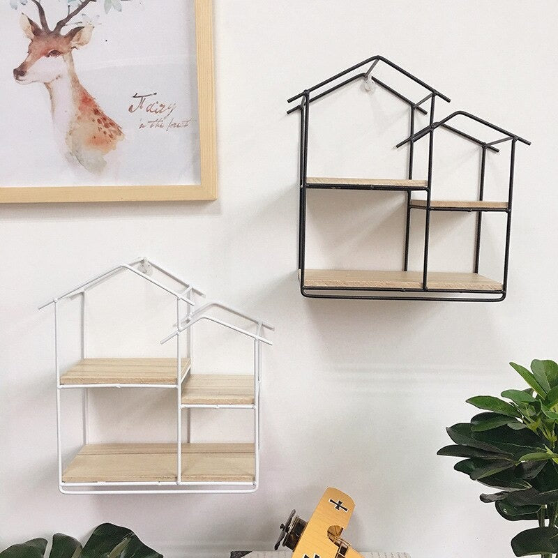 Wall-Mounted "Home" Metal Storage Frame - zeests.com - Best place for furniture, home decor and all you need
