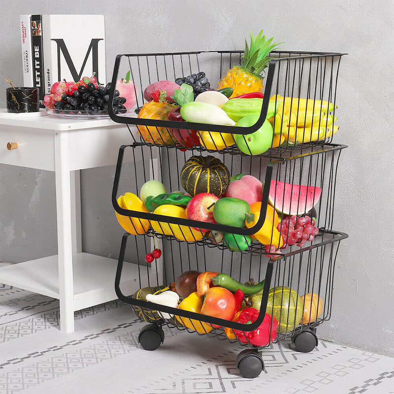 Metal Vegi Organizer Trolley - zeests.com - Best place for furniture, home decor and all you need