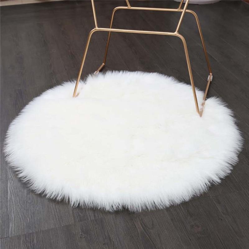 Round Furry Rugs (3 x 3') - zeests.com - Best place for furniture, home decor and all you need