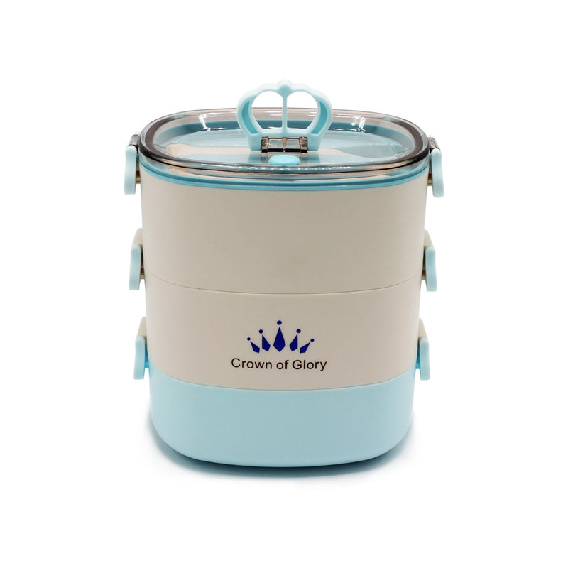 Crown Tiffin Box - Lunch Box - zeests.com - Best place for furniture, home decor and all you need