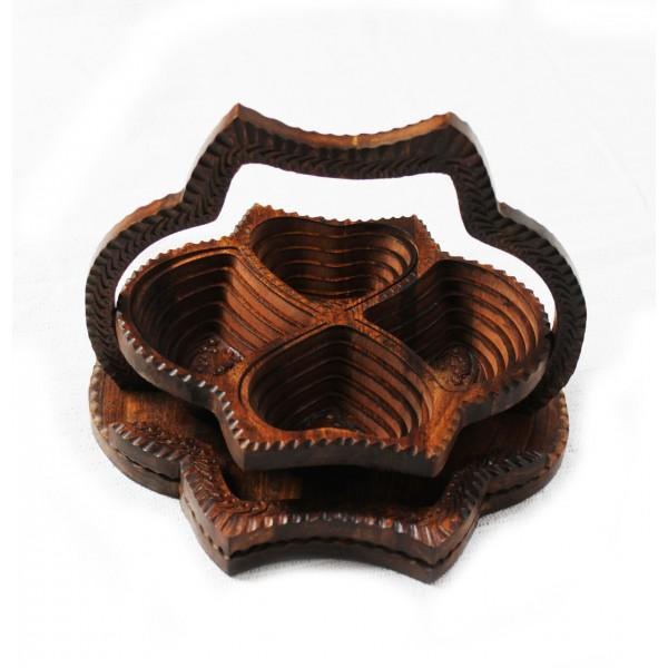 Wooden Geometric Fruit Basket - zeests.com - Best place for furniture, home decor and all you need