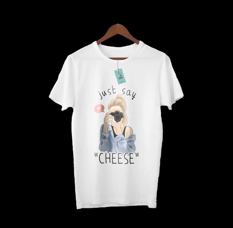 Just Say Cheese (Design) UNISEX T-Shirt - zeests.com - Best place for furniture, home decor and all you need