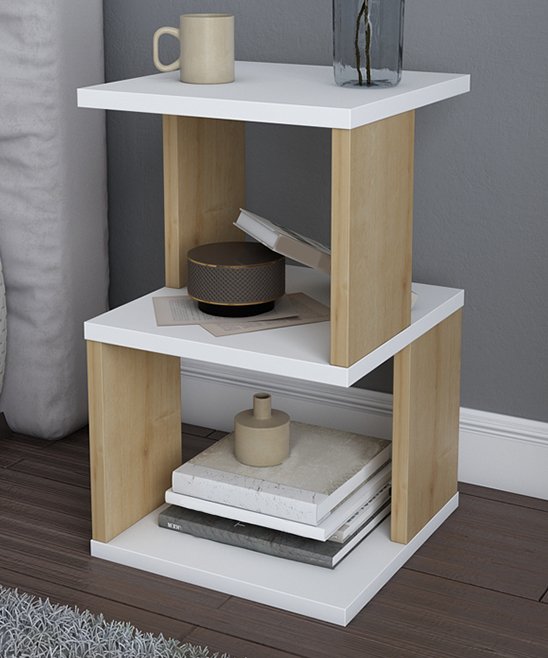 White Carter Nightstand Side Table - zeests.com - Best place for furniture, home decor and all you need